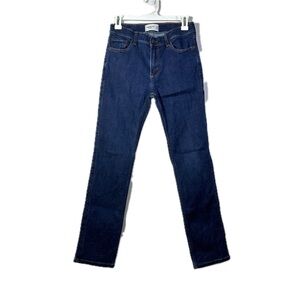 Abercrombie Kids Girls Boys Long Cut Jeans Adjustable Waist Dark Wash Size 13/14